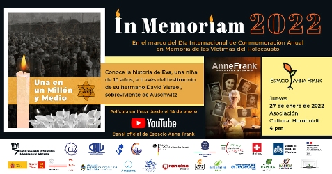 Con la realizacin de In Memoriam 2022, Espacio Anna Frank recuerda el Holocausto